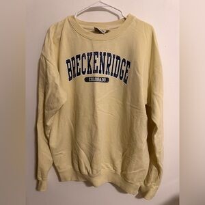 Breckenridge Soft Yellow Crewneck Sweater